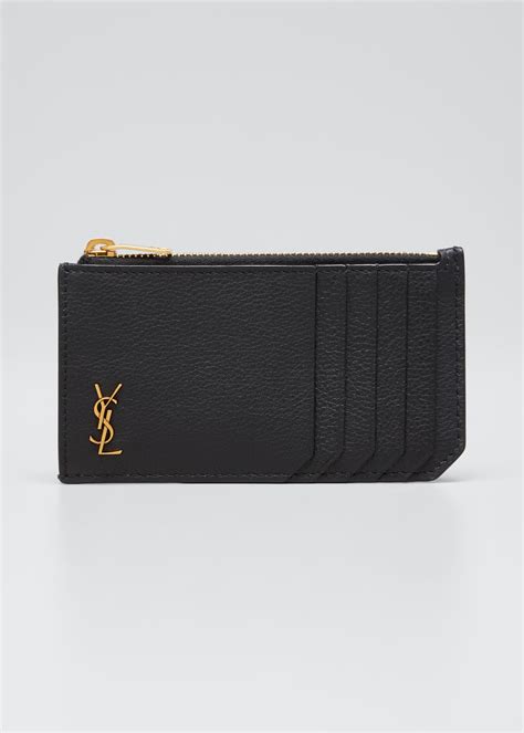 ysl zip card case